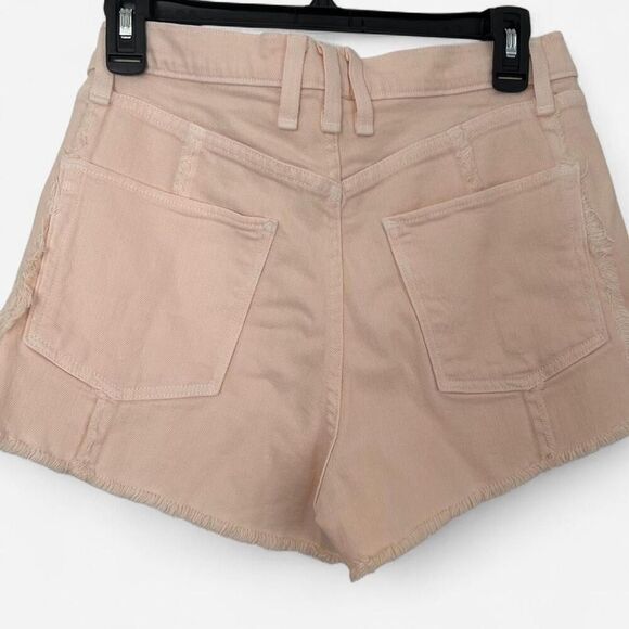 McGuire Denim Georgia May High-Waisted Fringe Shorts – Peach 70s Boho (Size 28) - Picture 5 of 6